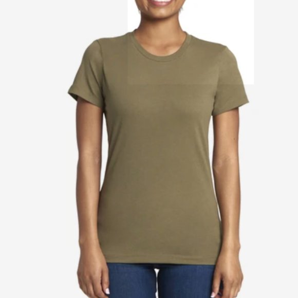 Tee Shirt Ladies Tops Personalized Green New - Picture 12 of 15